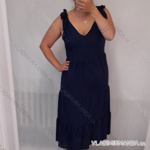 Kleid mit 3/4 Ärmeltasche für Damen (uni sl) ITALIAN Fashion IM3181746