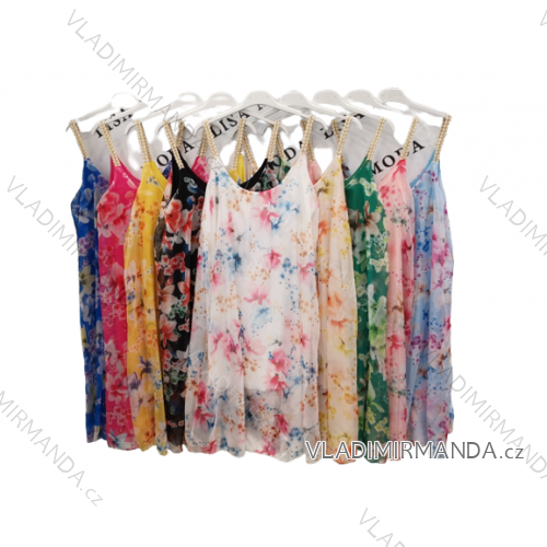 Sommerkleid mit Kleiderbügeln für Damen (S / M ONE SIZE) ITALIAN FASHION IMPLS229027