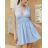 Šaty letní na ramínka dámské (S/M ONE SIZE) ITALSKÁ MÓDA IMPBB22B21841