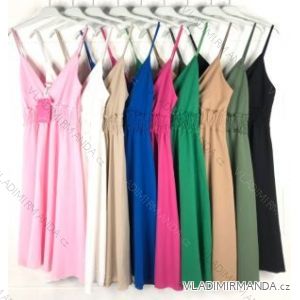 Šaty letní na ramínka dámské (S/M ONE SIZE) ITALSKÁ MÓDA IMPBB22B21841