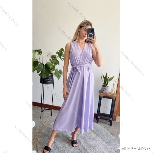 Šaty letní na ramínka dámské (S/M ONE SIZE) ITALSKÁ MÓDA IMPBB22B21841
