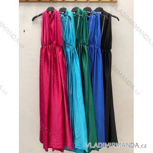 Langes ärmelloses Sommerkleid für Damen (S / M ONE SIZE) ITALIAN FASHION IMPDY22MDUE991505