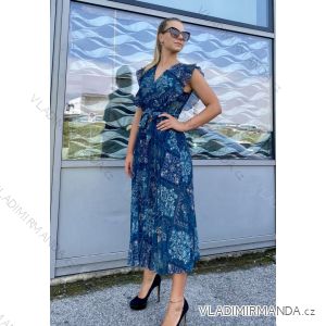 Šaty letní dlouhé bez rukávu dámské (S/M ONE SIZE) ITALSKÁ MÓDA IMPDY22MDUE991505