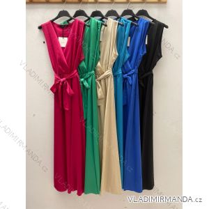 Šaty letní dlouhé bez rukávu dámské (S/M ONE SIZE) ITALSKÁ MÓDA IMPDY22MDUE991505