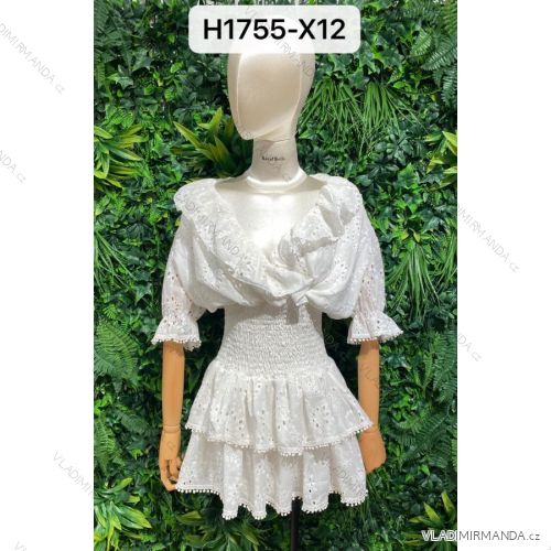 Šaty letní na ramínka dámské (S/M ONE SIZE) ITALSKÁ MÓDA IMPBB22B21841