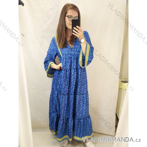 T-Shirt vayage Kurzarm Frauen (uni s / m) ITALIAN FASHIONIM420165 schwarz L / XL königsblau