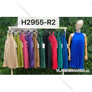 Šaty letní na ramínka dámské (S/M ONE SIZE) ITALSKÁ MÓDA IMPBB22B21841