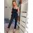 Kalhoty dlouhé elegantní dámské (S/M ONE SIZE) ITALSKÁ MÓDA IMD22128 béžová M / L