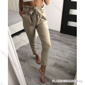 Kalhoty dlouhé elegantní dámské (S/M ONE SIZE) ITALSKÁ MÓDA IMD22128