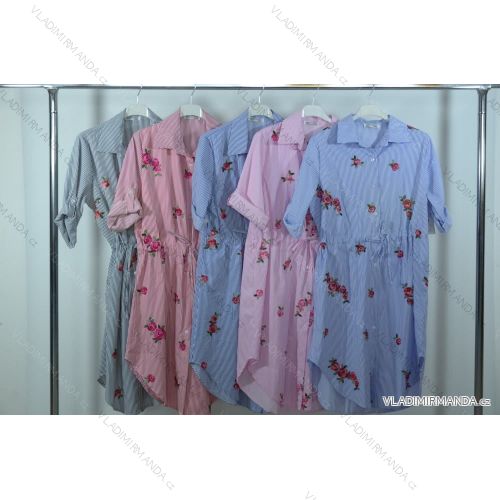Šaty letní na ramínka dámské (S/M ONE SIZE) ITALSKÁ MÓDA IMPBB22B21841