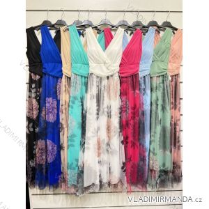 Šaty letní na ramínka dámské (S/M ONE SIZE) ITALSKÁ MÓDA IMPBB22B21841