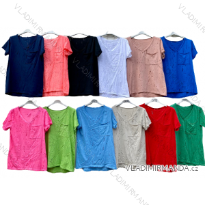 T-Shirt Kurzarm Frauen (Uni s / m) ITALIAN FASHION IM420336