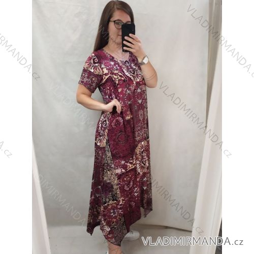 Kurzarmkleid Frauen (2XL-5XL) TURKISH FASHION TML20016 2XL grün