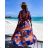 Carmen Sommer Sommer Schulterkleid (UNI S / M) ITALIENISCHE MODE IMM20628