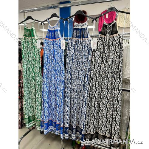 Carmen Sommer Sommer Schulterkleid (UNI S / M) ITALIENISCHE MODE IMM20628