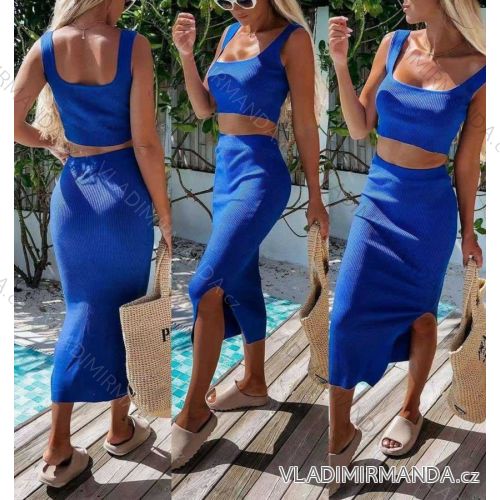 Set aus Sommertop und Shorts für Damen (S / M ONE SIZE) ITALIAN FASHION IMWA222447