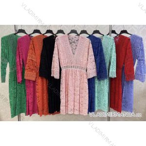 Šaty letní na ramínka dámské (S/M ONE SIZE) ITALSKÁ MÓDA IMWK222604