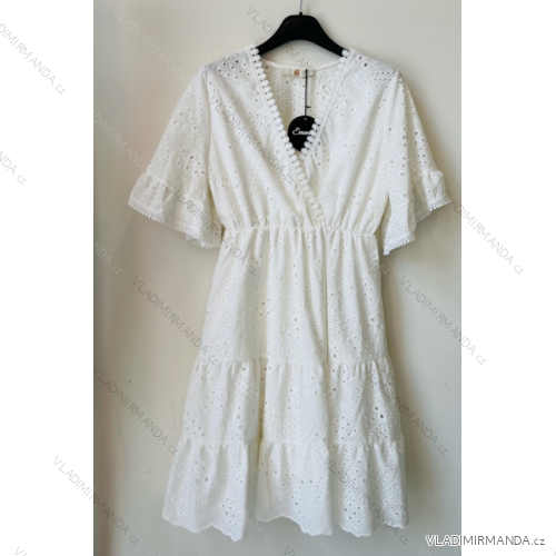 Šaty letní na ramínka dámské (S/M ONE SIZE) ITALSKÁ MÓDA IMPBB22B21841