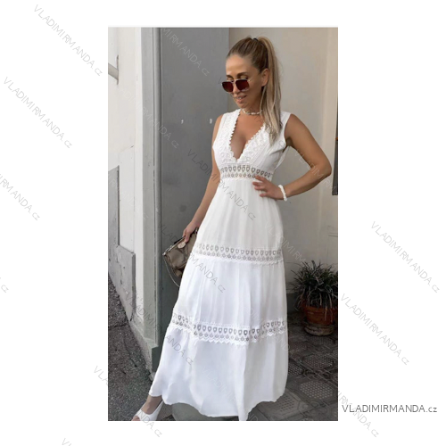 Šaty letní na ramínka dámské (S/M ONE SIZE) ITALSKÁ MÓDA IMPBB22B21841