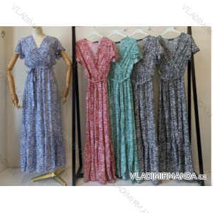 Šaty letní na ramínka dámské (S/M ONE SIZE) ITALSKÁ MÓDA IMPBB22B21841