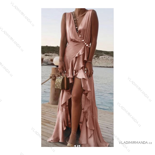 Šaty letní na ramínka dámské (S/M ONE SIZE) ITALSKÁ MÓDA IMPLS229027