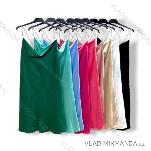 Šaty letní na ramínka dámské (S/M ONE SIZE) ITALSKÁ MÓDA IMPHD229761