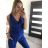 Top Tank Top Sommer Frauen (uni s-m) ITALIENISCHE MODE IMM20430 schwarz S/M