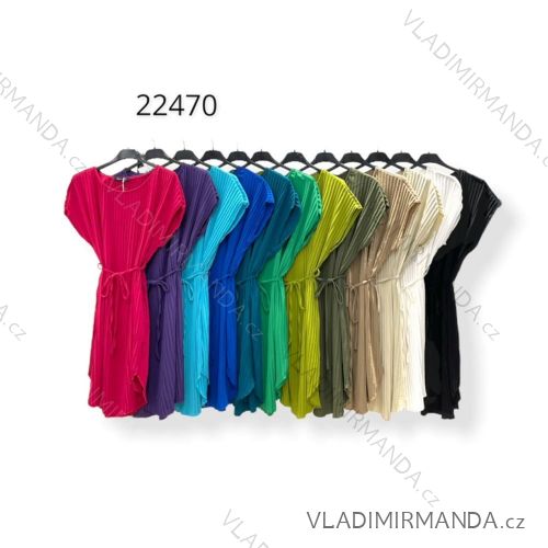 Kurzärmliges Sommerkleid für Damen (S / M ONE SIZE) ITALIAN FASHION IMPHD2222470