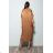 Langes, übergroßes Kurzarm-Sommerkleid für Damen (S / M ONE SIZE) ITALIAN FASHION IMP22LM24147