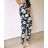 Sommer Tunika Kurzarm und lang gestreiften Rock Frauen (uni xs-m) ITALIENISCHE MODE IM119426