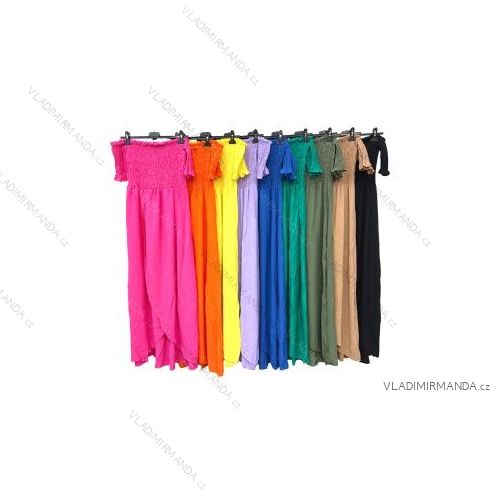 Šaty letní na ramínka dámské (S/M ONE SIZE) ITALSKÁ MÓDA IMPBB22B21841