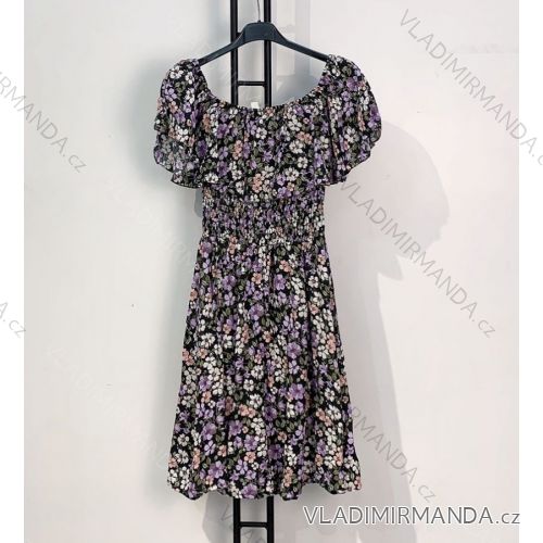 Šaty letní na ramínka dámské (S/M ONE SIZE) ITALSKÁ MÓDA IMPBB22B21841