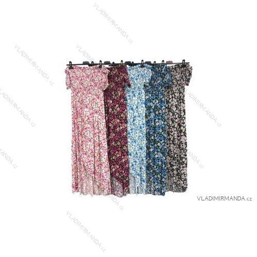 Šaty letní na ramínka dámské (S/M ONE SIZE) ITALSKÁ MÓDA IMPBB22B21841