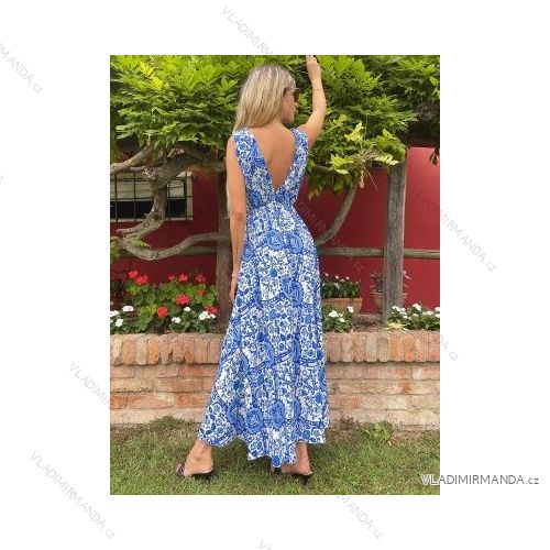 Šaty letní na ramínka dámské (S/M ONE SIZE) ITALSKÁ MÓDA IMPBB22B21841