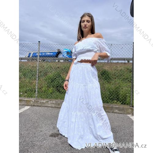 Langer Damenrock aus Spitze (S / M ONE SIZE) ITALIAN FASHION IMPDY22YX9761