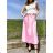 Langer Satinrock für Damen (S / M ONE SIZE) ITALIAN FASHION IMPDY22ZZ1166