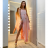 Langes trägerloses Damenkleid (uni s-m) ITALIAN FASHION IMHMS24MARIA