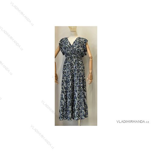 Šaty letní na ramínka dámské (S/M ONE SIZE) ITALSKÁ MÓDA IMPBB22B21841