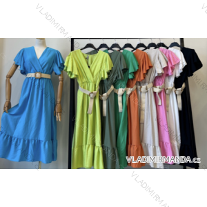 Šaty letní na ramínka dámské (S/M ONE SIZE) ITALSKÁ MÓDA IMPBB22B21841