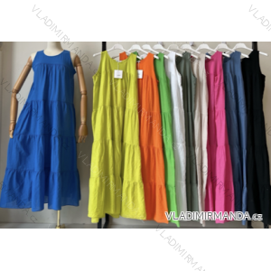 Šaty letní na ramínka dámské (S/M ONE SIZE) ITALSKÁ MÓDA IMPBB22B21841