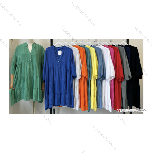 Šaty letní na ramínka dámské (S/M ONE SIZE) ITALSKÁ MÓDA IMPBB22B21841