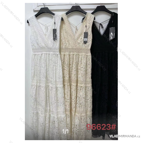 Šaty letní na ramínka dámské (S/M ONE SIZE) ITALSKÁ MÓDA IMPBB22B21841