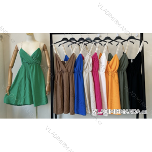 Šaty letní na ramínka dámské (S/M ONE SIZE) ITALSKÁ MÓDA IMPBB22B21841