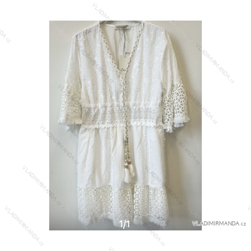Šaty letní na ramínka dámské (S/M ONE SIZE) ITALSKÁ MÓDA IMPBB22B21841
