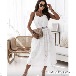 Šaty letní na ramínka dámské (S/M ONE SIZE) ITALSKÁ MÓDA IMPBB22B21841