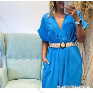 Sommerkleid mit Kurzarmgürtel Damen (S/M ONE SIZE) ITALIAN FASHION IMPDY22LS16876