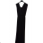 Langes, elegantes, ärmelloses Sommerkleid für Damen (S / M ONE SIZE) ITALIAN FASHION IMPDY22YX0609 / 0690 schwarz M / L