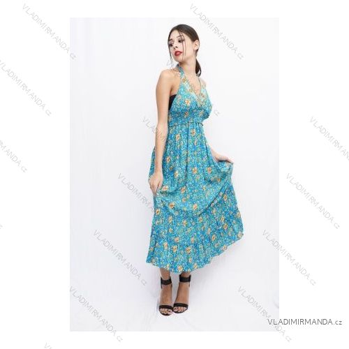 Šaty letní na ramínka dámské (S/M ONE SIZE) ITALSKÁ MÓDA IMPBB22B21841