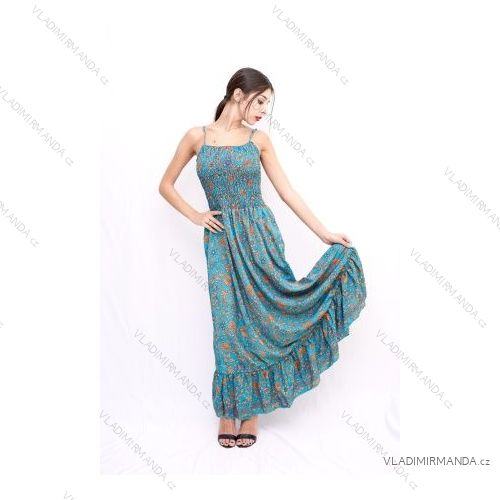 Šaty letní na ramínka dámské (S/M ONE SIZE) ITALSKÁ MÓDA IMPBB22B21841
