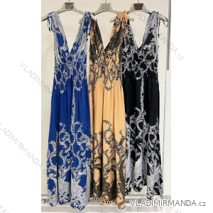 Šaty letní na ramínka dámské (S/M ONE SIZE) ITALSKÁ MÓDA IMPBB22B21841
